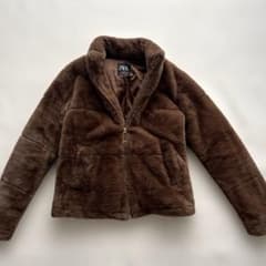 【ZARA 】フェイクファージャケット/ブラウン/ショート丈/ XSのサムネイル