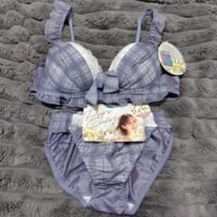 Pure Chérie チェック柄ブラジャーショーツセットLLのサムネイル
