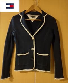 TOMMY HILFIGER トミーヒルフィガー ジャケット コットン ネイビーのサムネイル