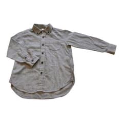 UNIQLO キッズ 長袖シャツ グレー 110cmのサムネイル