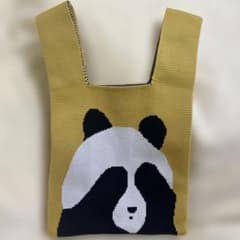 パンダデザイン ニットバッグのサムネイル