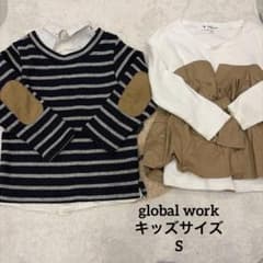 GLOBAL WORK長袖トップス 2点セット　キッズサイズs サイズ100
