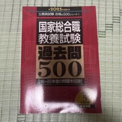 国家総合職 教養試験 過去問500 2025年度版のサムネイル