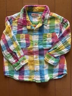 MIKIHOUSE チェック柄シャツ 80サイズのサムネイル