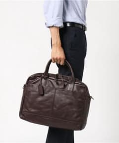 FOSSIL オールレザー ビジネスバッグ　本革のサムネイル