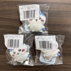 送料無料 ちいかわ ハチワレだらけくじ E賞つん　神様？　スポーツ刈り3点セットのサムネイル