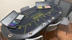 引取限定】ポーカーテーブル＆SLOWPLAYチップ2セット＆IKEA椅子 - メルカリ