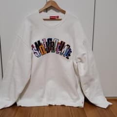 21ss 2XL Supreme Stacked Crewneck 白のサムネイル