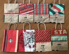 Starbucks ショップ袋 8枚セット ホリデー限定 （クリスマス） - メルカリ