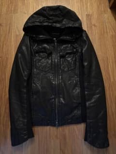 00s archive buffalo bobs 匠レザー フードジャケット - メルカリ