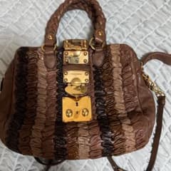 miu miu 2way ショルダーバッグ ブラウン系のサムネイル
