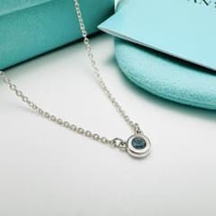 TIFFANY バイザヤード アクアマリンSV925 ネックレス 925 - メルカリ