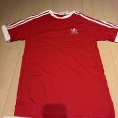adidas Tシャツ レッド　M 古着のサムネイル
