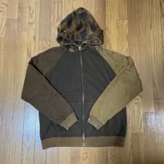 A BATHING APE ジップパーカー サルカモアシンメトリースリーブ M 