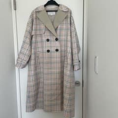 ジルスチュアート　アンドレアチェックトレンチコート　S　浜辺美波さん　ドラマ着用 浜辺美波さんドラマ着用 ジルスチュアート アンドレアチェックトレンチ