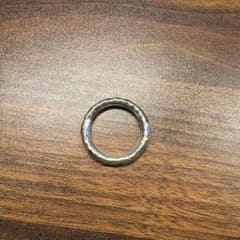 FLUI フルイ ハンマード 甲丸 シルバー925 リング 21号｜未使用に近い FLUI フルイ ハンマード 甲丸 シルバー925 リング 21号｜未使用