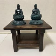 Thumbnail of 釈迦如来坐像 大仏 仏教 置物 小物入れ 金属 2点 和風 インテリア レトロ