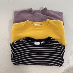 ZARA ベビー トレーナー、ボーダートップス　3枚セットのサムネイル
