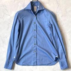 フィナモレ× バーニーズ ナポリシャツ M 白 長袖シャツ ホリゾンタルカラー フィナモレ× バーニーズ ナポリシャツ M 白 長袖シャツ