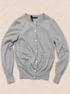 Demi-Luxe BEAMS ウール カーディガン グレーのサムネイル