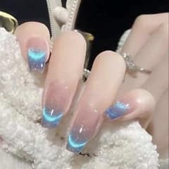 マグネット ネイルチップ グラデーション 青 ブルーのサムネイル