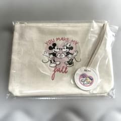 Disney Mickey & Minnie Pouch, Mother and Child Health Handbook Pouch, Also a Tamago Club Magazine Supplement, Brand New