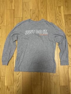 NIKE JUST DO IT. 長袖Tシャツ グレー Lサイズのサムネイル