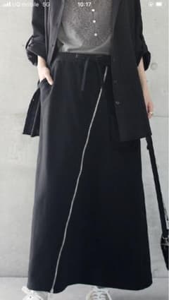 ジップスリットロングスカートのサムネイル