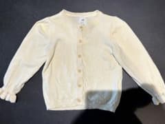 H&M ベビー カーディガン アイボリー フリル袖 92㎝のサムネイル