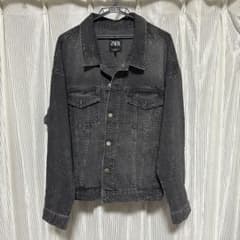 ZARA ダークグレー デニムジャケット Lのサムネイル