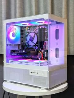 GTX1660SUPER搭載 新品白ケース RGBファン 自作ゲーミングPC - メルカリ