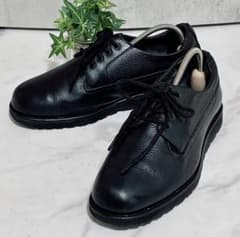 美品 アシックス ペダラ レザーシューズ ゴアテックス プレーントゥ シボレザーのサムネイル