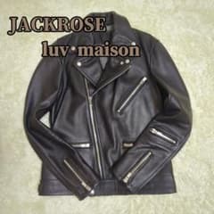 ジャックローズ ラブメゾン 肉厚ピーコート ライダースジャケット ボルドー 中古・古着通販】JACKROSE Luv maison (ジャックローズラブ