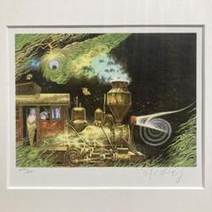 レア 美品 水木しげる 幽霊電車 ゲゲゲの鬼太郎 レフグラフ 作品保証書 額縁 レア 美品 水木しげる 幽霊電車 ゲゲゲの鬼太郎 レフグラフ 作品