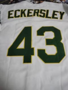 シ*ゴ様 MLB　オークランドアスレチックス　デニス・エカーズリー　復刻ユニホー シ*ゴ様 MLB オークランドアスレチックス デニス・エカーズリー 復刻