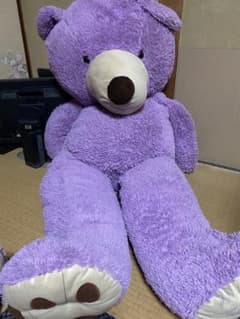 特大 ぬいぐるみ クマ パープルのサムネイル