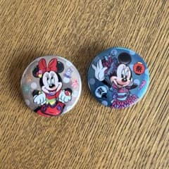 【24個セット】実写　缶バッジ ミニー まとめ売り 新品未開封 ディズニー ミニー 実写 缶バッジ カプセルトイ