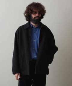 Steven Alan スーパー130メルトンハリントンジャケット M ブラック