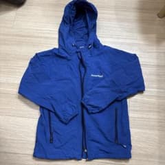 子供用　男の子　mont-bell キッズジャケット 130サイズ 青のサムネイル