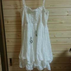 3L♡白いレースのワンピースのサムネイル
