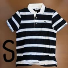 160cm ぐらいLACOSTE ストライプ ポロシャツ サイズ3 - メルカリ