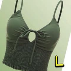 [L] 비키니 탄키니 톱 여성 수영복 귀여운 체형 커버
