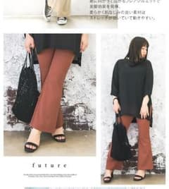 最終値下げ！！大きいサイズ ストレッチフレアパンツ 新品未使用のサムネイル