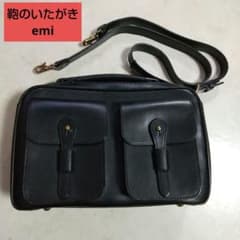 鞄のいたがき emi 上質レザー ショルダーバッグ ブラック カメラ 日本 