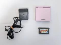 【外装美品/要修理】ゲームボーイアドバンスSP パールピンク 本体セットのサムネイル