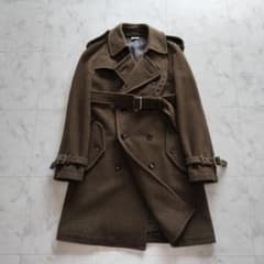 希少 コムデギャルソンオムプリュス 12AW ウールトレンチコート S 
