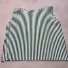 PLEATS PLEASE プリーツプリーズ ノースリーブ トップス ストライプのサムネイル