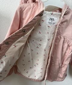 ZARA BABY ピンク ジャケット 内側チェリー柄 104cm 3-4歳のサムネイル