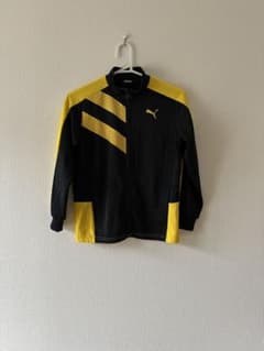 PUMA プーマ トラックジャケット ブラック イエロー 140