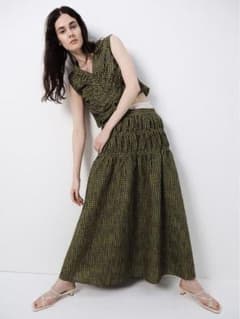 AMERI MEDI 2WAY SHIRRING TOP WITH SKIRT - メルカリ